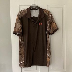 Under armor mens camo polo